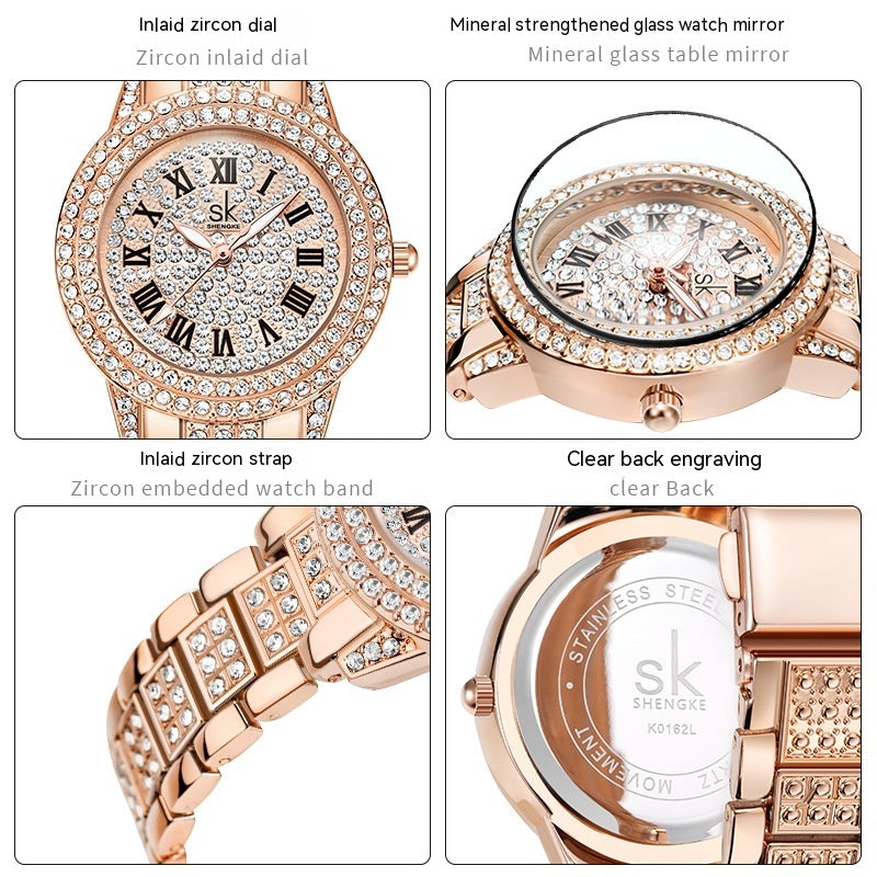 Women's Fashion Diamond Temperament Watch