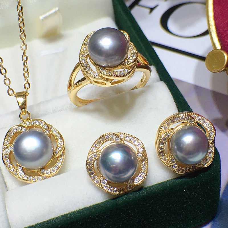 Freshwater Pearl Necklace Set For Women